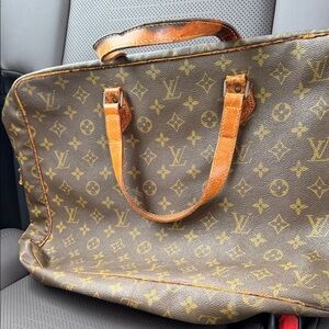 Louis Vuitton Brown and Gold Monogram Briefcase